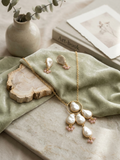 Stone Necklace With Earrings