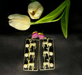 Pink Golden jhumka