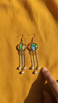 Hand painted yellow jhumka